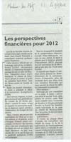 Les perspectives financières pour 2012 vignette