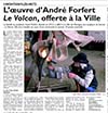 L'oeuvre d'André Forfert, Le Volcan, offerte à la ville vignette
